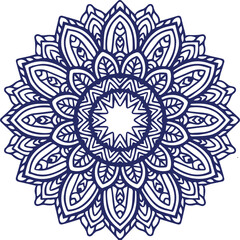 Beautiful flower art and mandala vector design