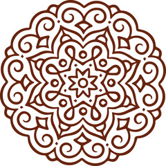 Beautiful flower art and mandala vector design