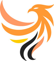 phoenix logo vector art, phoenix in flames vector art
