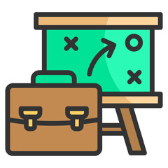 Business Strategy  Icon Element For Design
