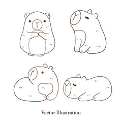 Capybara Doodle Collection