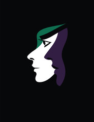 Beautiful Woman Minimalistic Design