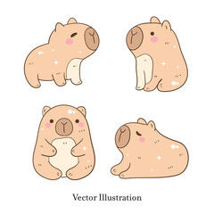 Capybara Doodle Collection