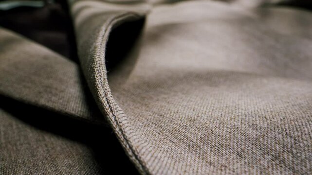 Elegant Tailored Suit shirt featuring Classic Buttons and exquisite details, texture textile close up macro