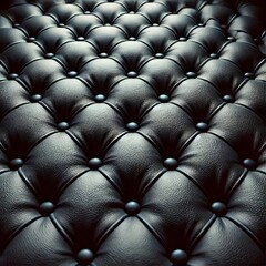 The image shows a close-up view of dark gray or black tufted upholstery.&nbsp;
