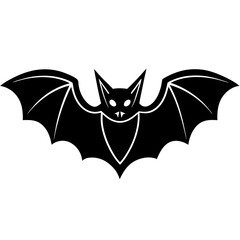 bat on a white