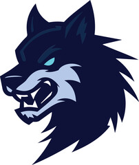 Fierce Wolf Mascot Logo Icons – Powerful and Aggressive Vector Illustration