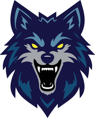 Fierce Wolf Mascot Logo Icons – Powerful and Aggressive Vector Illustration