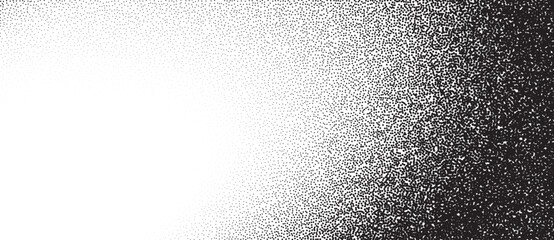 Abstract art background with dots. Stipple effect with chaotic noise.
