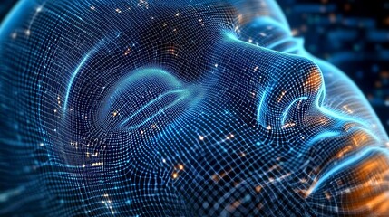 3D Rendering of AI, Symbolizing Machine Learning and Data Analysis in Modern Technology.