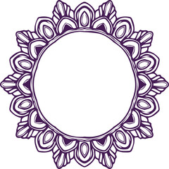 Beautiful flower art and mandala vector design