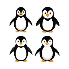 Naklejka premium set of penguin vector, vector and illustration, vector style