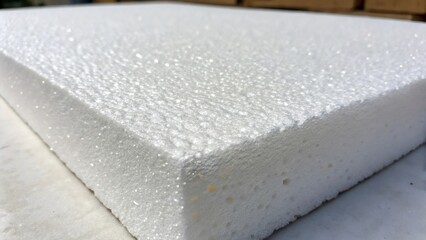 White Polystyrene Foam Sheet Texture