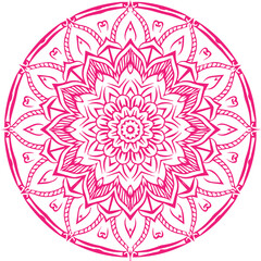 Beautiful flower art and mandala vector design