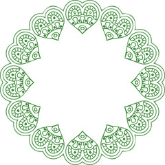 Beautiful flower art and mandala vector design