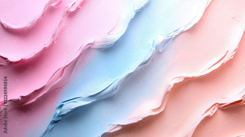 Poster close up of a pink and blue abstract background with smooth gradients and vibrant color blending