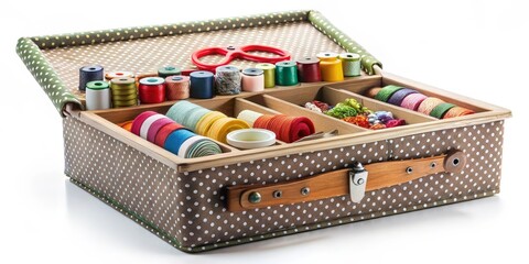 Sewing Kit in Vintage Case