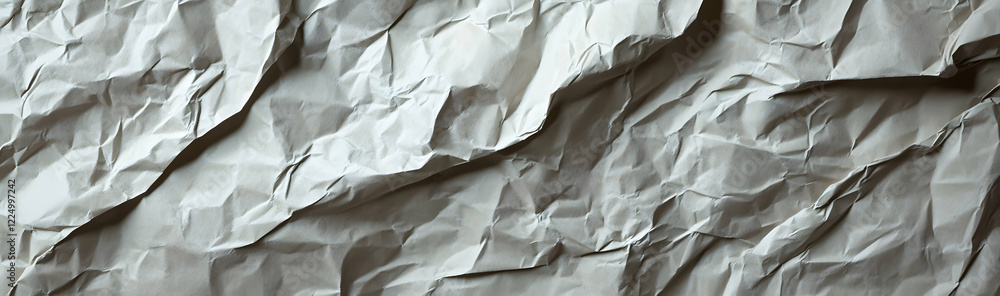 Aufkleber crumpled sheet of paper creating a rustic and raw visual effect -