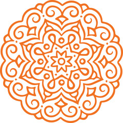 Beautiful flower art and mandala vector design