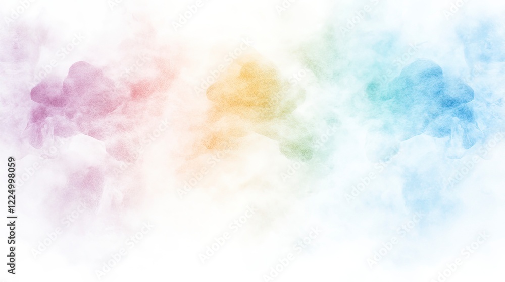 Poster soft pastel abstract background featuring a blend of colors creating a dreamy and ethereal atmospher