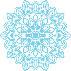 Beautiful flower art and mandala vector design