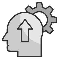 Self-Improvement  Icon Element For Design