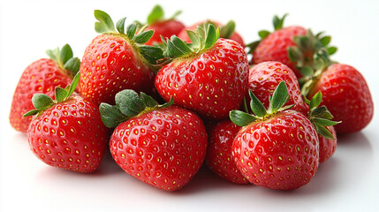Heart-shaped strawberry for Valentine's Day and food decoration