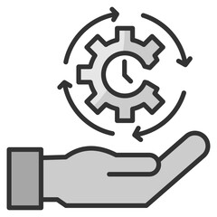 Time Management  Icon Element For Design