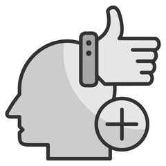 Positive  Icon Element For Design