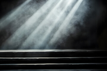 waterfall in the rain