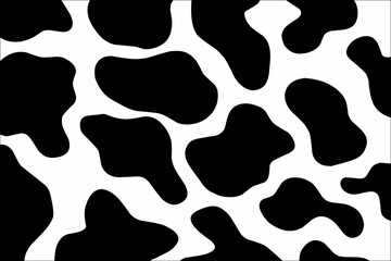 Black ink splash -  Seamless Black and White Cow Print Pattern Vector. Cow texture repeated design background pattern backdrop wallpaper. Dalmatian color
