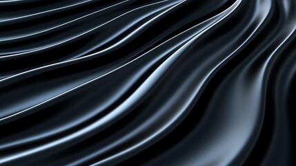 Fototapeta premium Abstract Dark Fabric Draped Swirls Background