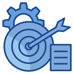 Goal Setting  Icon Element For Design