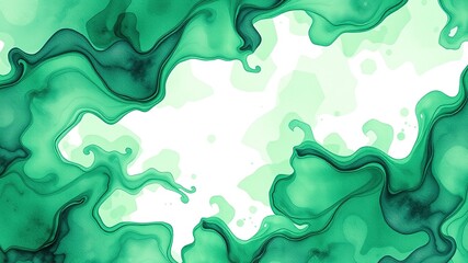 Seamless Green Watercolor Sportswear Patterns