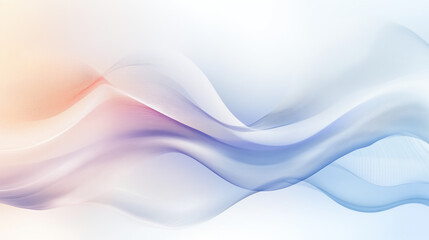 Fototapeta premium Abstract blue waves with smooth flowing lines and soft curves in a fluid design
