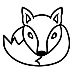 Red Fox Forest Animal Cunning Smart Cute Wild Dog Design Lover Art Vector Illustration Card T-Shirt Poster Sticker Graphic Print Decorative Drawing Isolated Logo Decoration Symbol Creative Cool Style
