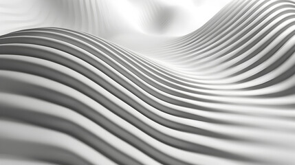 Abstract monochrome waves create a smooth, flowing texture, emphasizing depth and movement.
