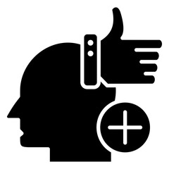 Positive  Icon Element For Design