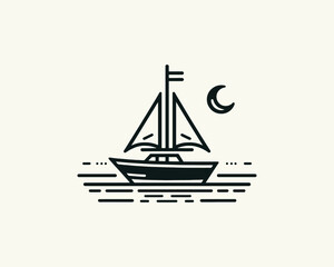 ship on the sea