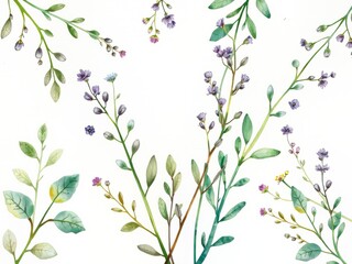 Watercolor Herb Illustrations - Botanical Art