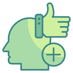 Fototapeta premium Positive Icon Element For Design
