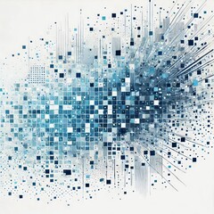 Obraz premium The image is an abstract design featuring a predominantly white background. 
