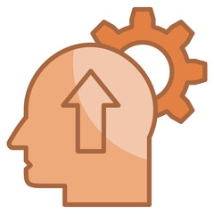 Self-Improvement  Icon Element For Design