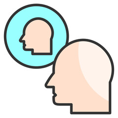 Reflection  Icon Element For Design
