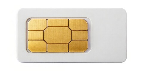 SIM card in plastic adapter