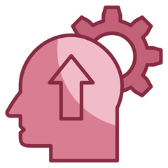 Self-Improvement  Icon Element For Design