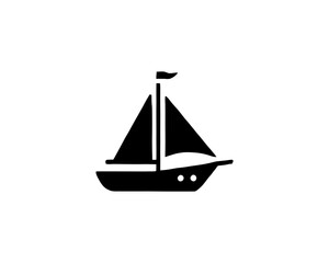 ship isolated on white