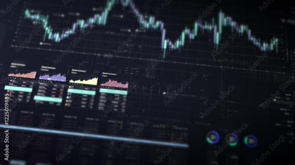 Poster dynamic data visuals for business info graphics, animated charts, and data-driven insights for a bus