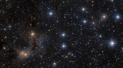 Obraz premium Nebula and deep space starry background for astronomical science education projects.