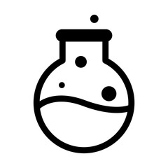 Vector illustration of Flask on transparent background